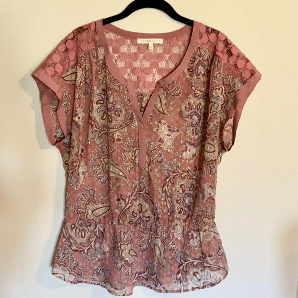 Sheer blouse Size L